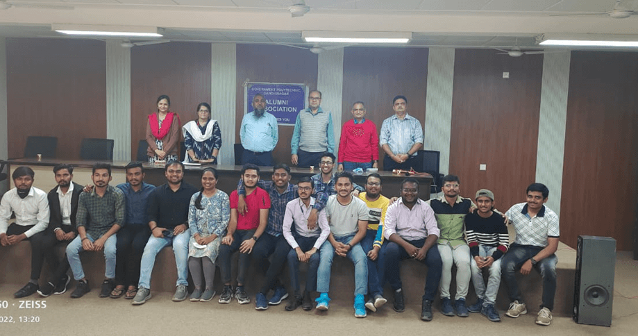 Alumni association group at Government Polytechnic Gandhinagar